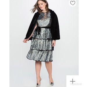 Eloquii Dresses - Eloquii Tiered sequin dress size 18/20 Eloquii Dresses - Eloquii Tiered sequin dress size 18/20